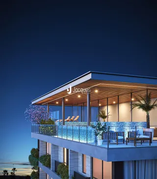 Vista externa de um edifício residencial moderno em Lajeado, Brasil.