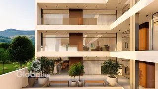 Fachada moderna de um edifício residencial em Lajeado.
