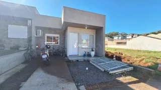 Fachada de uma casa moderna em Lajeado, Brasil.