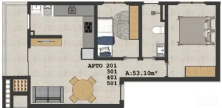 Apartamento com 2 dormitórios, foto 6