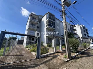 A fachada de um prédio residencial em Lajeado, Brasil.