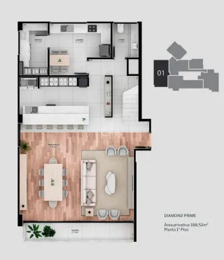 Apartamento com 3 dormitórios, foto 3