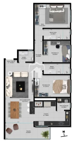 Apartamento com 2 dormitórios, foto 26