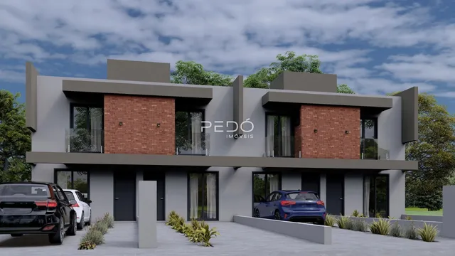 Fachada moderna de uma residência em Lajeado, Brasil.