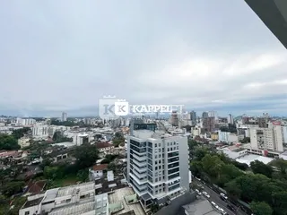 Vista aérea de uma área urbana densamente construída em Lajeado, Brasil.