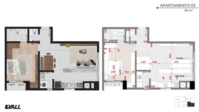 Apartamento com 1 dormitório, foto 2
