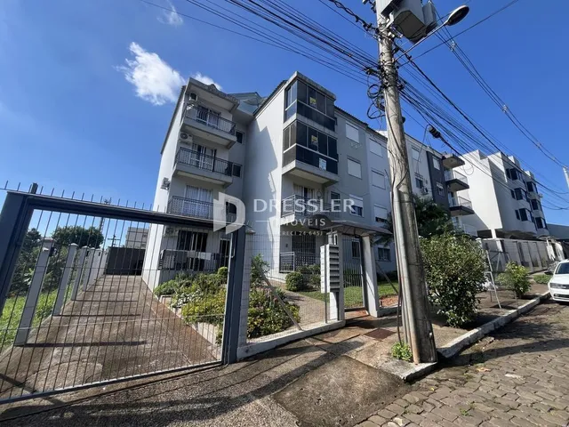 A fachada de um prédio residencial em Lajeado, Brasil.