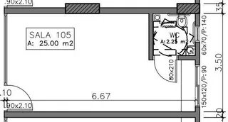 Planta baixa de um imóvel em Lajeado com dimensões e cômodos.