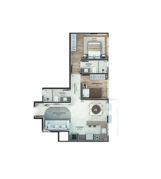Apartamento com 2 dormitórios, foto 9