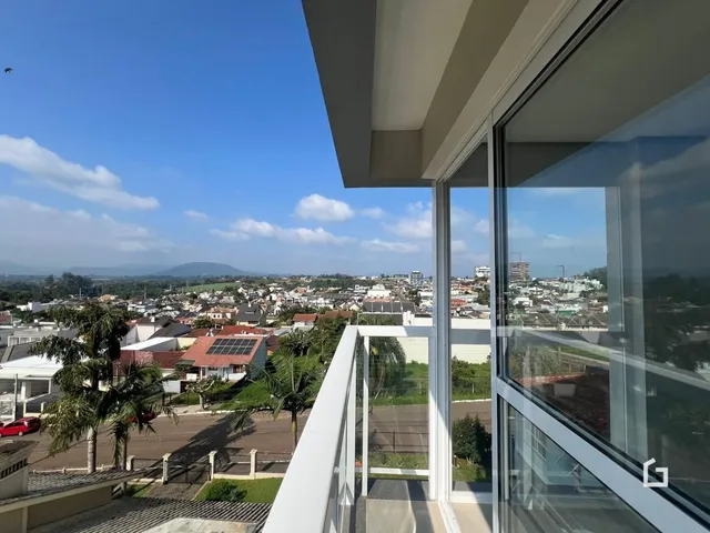 Vista da varanda de uma residência em Lajeado, Brasil.