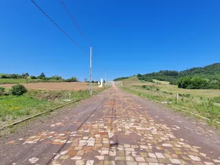 Vista da estrada rural em Lajeado, Brasil.