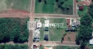 Vista aérea de um terreno residencial em Lajeado, Brasil.