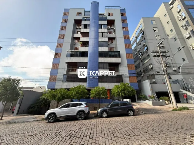 Fachada de um prédio residencial moderno em Lajeado, Brasil.
