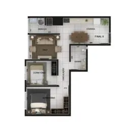 Apartamento com 2 dormitórios, foto 6