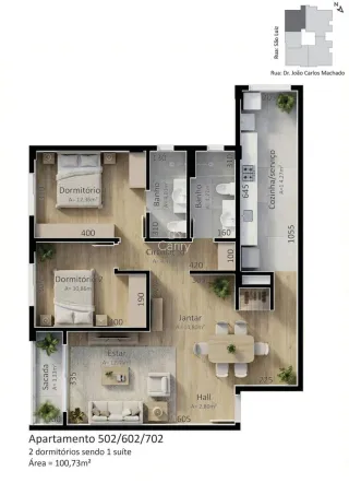 Apartamento com 2 dormitórios, foto 2