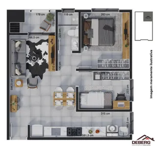 Apartamento com 2 dormitórios, foto 2