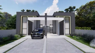 Fachada moderna de uma residência em Lajeado, Brasil.