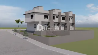 Fachada de uma residência moderna em Lajeado, Brasil.