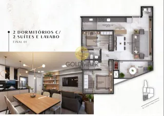 Apartamento com 2 dormitórios, foto 2