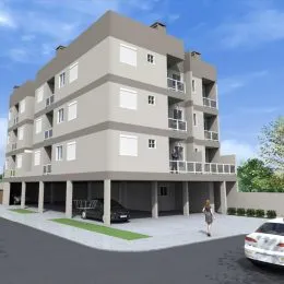 Fachada de um prédio residencial em Lajeado, Brasil.