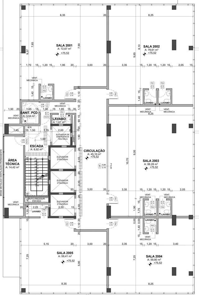 Sala comercial com 1 dormitório