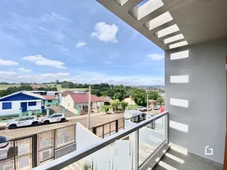 Vista da fachada de uma residência em Lajeado, Brasil.