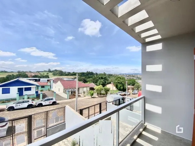 Vista da fachada de uma residência em Lajeado, Brasil.