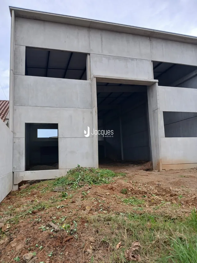 Fachada de um imóvel em construção em Lajeado, Brasil.