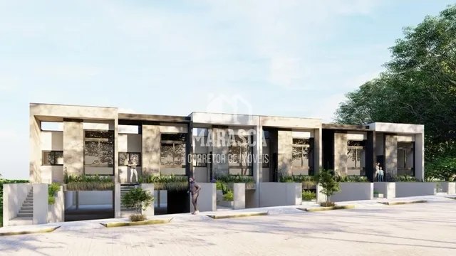 Fachada moderna de um edifício residencial em Lajeado, Brasil.