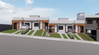 Fachada moderna de um conjunto residencial em Lajeado, Brasil.