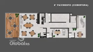 Planta baixa do imóvel em Lajeado, Brasil, mostrando a distribuição dos cômodos.