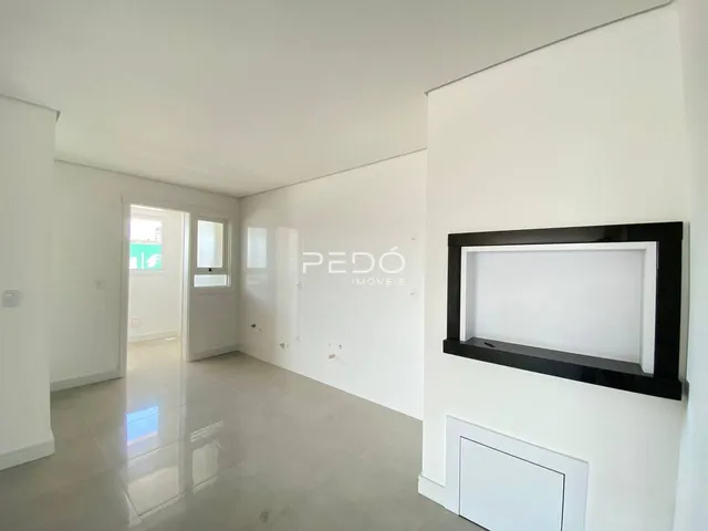 Corredor interno de um imóvel moderno em Lajeado.