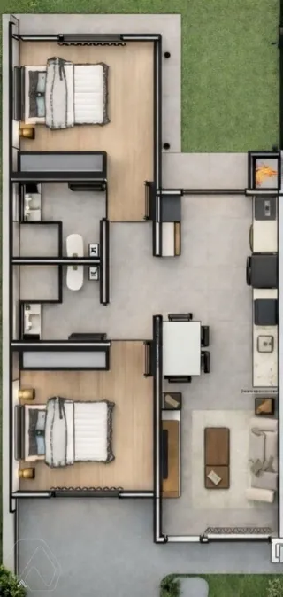Casa geminada com 2 dormitórios, foto 4