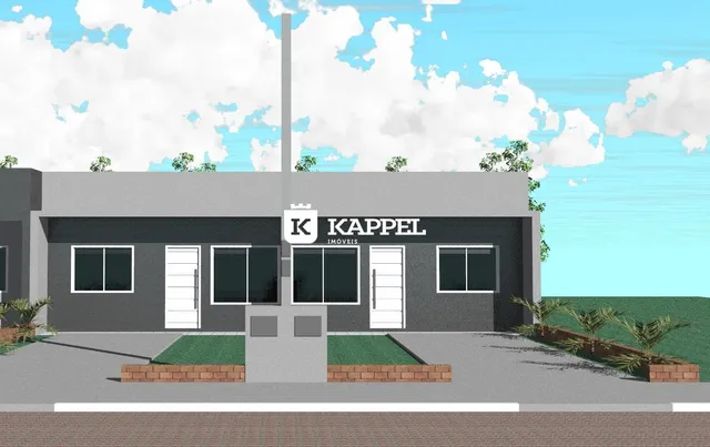 Fachada da residência K Kappel em Lajeado, Brasil.