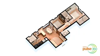 Este é o layout de um apartamento em Lajeado, Brasil, mostrando a disposição dos cômodos.