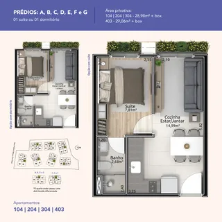 Apartamento com 1 dormitório, foto 4