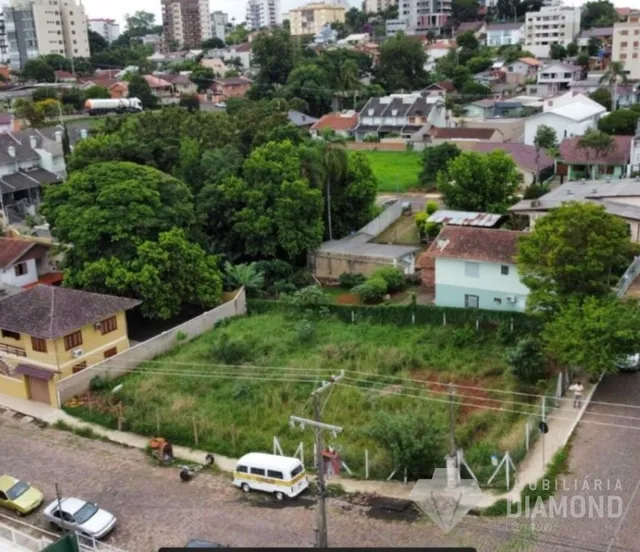 Vista de um terreno com vegetação e estrada de terra em Lajeado.