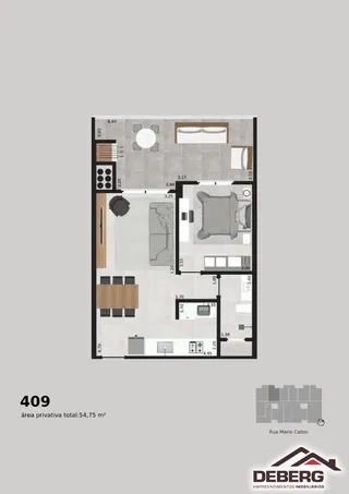 Apartamento com 1 dormitório, foto 7
