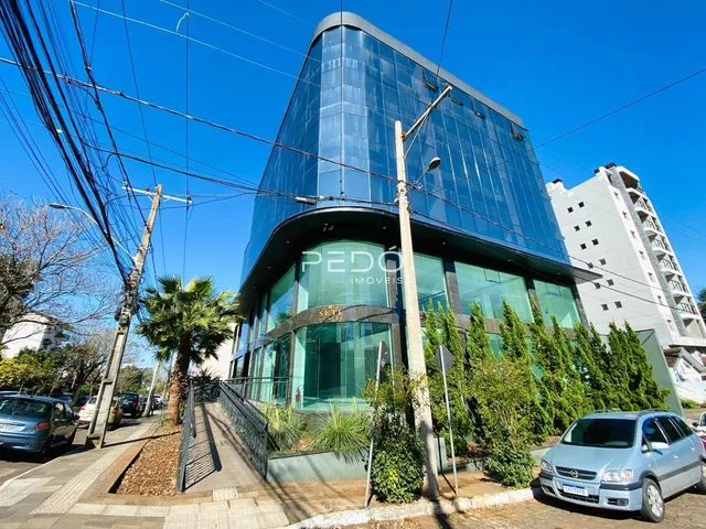 Fachada moderna de um edifício residencial em Lajeado, Brasil.