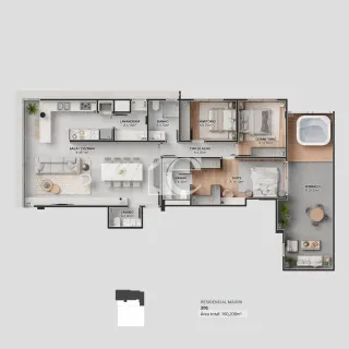 Apartamento com 3 dormitórios, foto 4