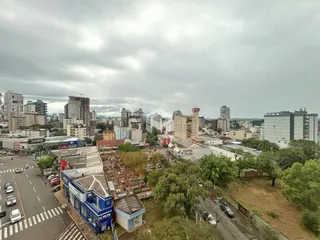 Uma vista aérea de uma área residencial em Lajeado, Brasil.