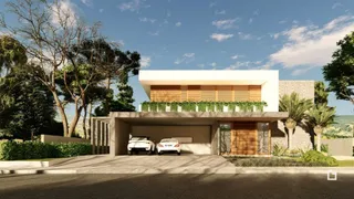 Fachada moderna de uma residência em Lajeado, Brasil.