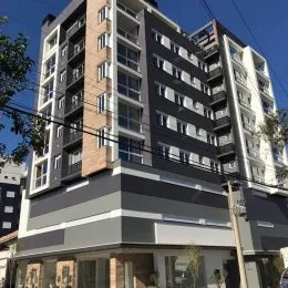 Fachada de um prédio residencial em Lajeado, Brasil.