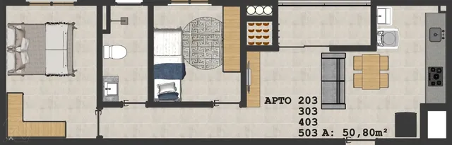 Apartamento com 2 dormitórios, foto 2