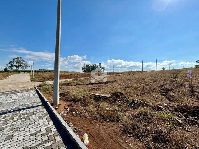 Vista exterior de uma propriedade com terreno seco e caminho pavimentado.