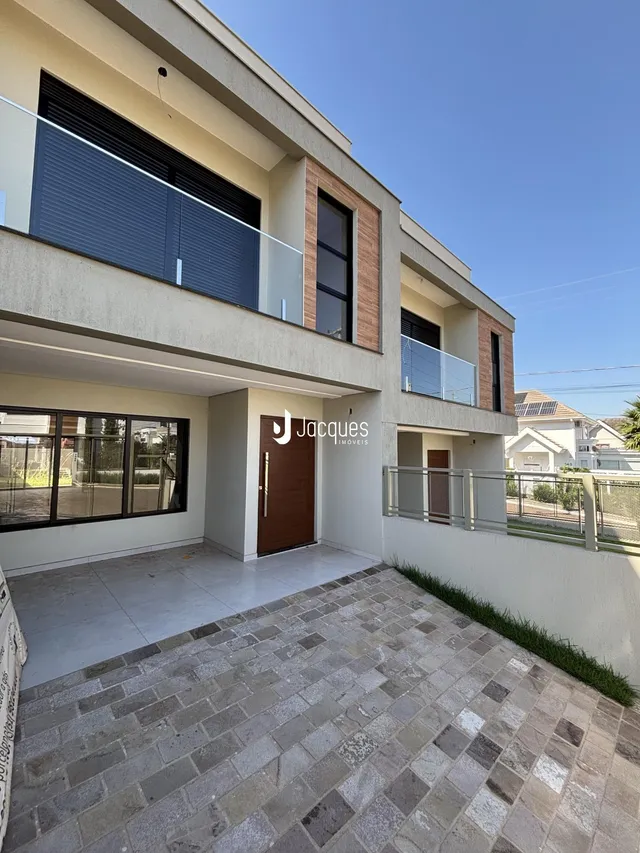Fachada de uma residência em Lajeado, Brasil.