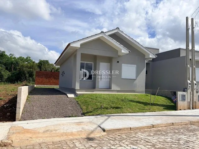 Fachada de uma residência em Lajeado, Brasil.