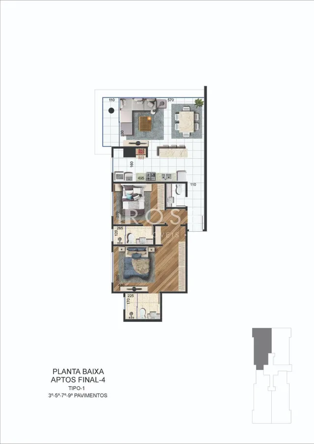 Apartamento com 2 dormitórios, foto 4