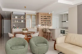 A sala de estar de um imóvel em Lajeado, Brasil.