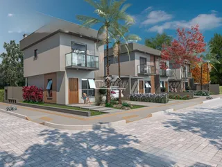 Fachada de um imóvel residencial em Lajeado, Brasil, com jardim frontal.